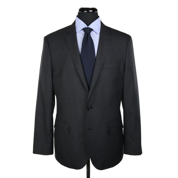 J Crew Ludlow Slim Fit Suit Jacket Men Sz 42R Charcoal Gray Italian Wool Blazer